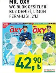 MR. OXY WC BLOK ÇEŞİTLERİ 2'Lİ fiyat ve kampanya bilgisi